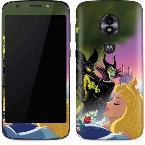 Disney Villains Sleeping Beauty and Maleficent Art Moto E5 Play Skin